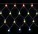 Cortina rede De Natal 96 LEDS Luz Colorido 8 Funções 3,00m x 0,40m 127V. - Imagem 2
