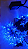 Cortina rede De Natal 160 LEDS Luz Azul e fio verde 8 Funções 6,00m com estrelas na ponta 127V. - Imagem 3