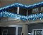 Cascata De Natal 100 LEDS Luz Azul 8 Funções tomada macho / fêmea 3,00m 220V. - Imagem 4