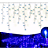 Cascata De Natal 100 LEDS Luz Azul 8 Funções tomada macho / fêmea 3,00m 220V. - Imagem 2