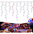 Cascata De Natal 100 LEDS foscos cores sortidas 8 Funções tomada macho / fêmea 3,00m 220V. - Imagem 2