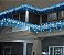 Cascata De Natal 200 LEDS Azul Fixa tomada macho / fêmea 5,00m 127V. - Imagem 4