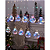 Cortina De Natal 190 LEDS Colorido Fixa fio de fada 10 bolas 8 funções 2,5m bivolt. - Imagem 3
