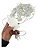 Cascata com 120 LEDs Branco quente 8 funções 3mx0,64m tomada macho e fêmea bivolt IP44 uso externo. - Imagem 3
