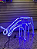 Armação De Rena Neon fêmea Azul com movimento 220V IP44 uso externo. - Imagem 1