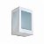 Arandela de Parede Gênova Quadrado 3 Vidros Externo 18x12,5x9cm Alumínio e Vidro Branco. - Imagem 1