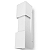Arandela de Parede Madri média 25x8x10,5cm Alumínio e Vidro Branco para 2 lâmpadas. - Imagem 1