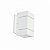 Arandela de Parede Verona Retangular Externo 15x9x12cm Alumínio e Vidro Branco. - Imagem 1