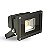 Refletor Holofote LED COB preto 10W 6500K IP66 bivolt. - Imagem 1