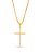 Corrente cruz tradicional - veneziana - banhado a ouro 18k - Imagem 1