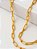 Corrente Elo longo 2 mm - fecho tradicional - banhado a ouro 18k - Imagem 2