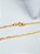 Corrente Elo longo 2 mm - fecho tradicional - banhado a ouro 18k - Imagem 3