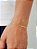 Pulseira 3 por 1 2 mm - banhado a ouro 18k - Imagem 2