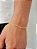 Pulseira cordão baiano 2 mm - banhada a ouro 18k - Imagem 1