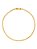 Pulseira grumet 2,5 mm - banhada a ouro 18k - Imagem 1