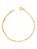 Pulseira piastrine 2,5 mm - banhada a ouro 18k - Imagem 1