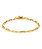 Pulseira elo longo 3 mm - banhada a ouro 18k - Imagem 2