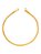 Pulseira grumet union 3,5 mm - banhada a ouro 18k - Imagem 1