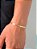 Pulseira piastrine 3,5 mm - banhada a ouro 18k - Imagem 2