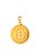 Pingente medalha bitcoin 2,0 x 2,0 cm - banhado a ouro 18k - Imagem 1