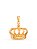 Pingente Coroa 2,0 x 1,6 cm - banhado a ouro 18k - Imagem 1