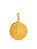 Pingente Redondo Pai Nosso Espiral M 2,5 x 2,5 cm - banhado a ouro 18k - Imagem 1