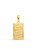 Pingente Plaquinha Tudo Posso 2,0 x 1,3 cm - banhado a ouro 18k - Imagem 1