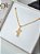 Corrente cruz 3D - 3 por 1 - banhado a ouro 18k - Imagem 2