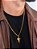 Corrente cruz face - grumet - banhado a ouro 18k - Imagem 1