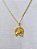 Corrente ferradura - piastrine - banhado a ouro 18k - Imagem 3