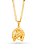 Corrente ferradura - piastrine - banhado a ouro 18k - Imagem 1