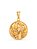 Pingente medalha 3 Anjos 2,5 x 2,5 cm - banhado a ouro 18k - Imagem 1