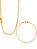 Conjunto Grumet 2,5 mm - fecho gaveta - banhado a ouro 18k - Imagem 1
