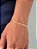 Conjunto Piastrine 2,5 mm - fecho tradicional - banhado a ouro 18k - Imagem 3