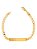 Pulseira personalizada com plaquinha - grumet - banhada a ouro 18k - Imagem 2