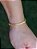 Pulseira  personalizada com plaquinha - cadeado duplo - banhada a ouro 18k - Imagem 5