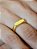 Anel Plataforma Liso - ajustável - banhado a ouro 18k - Imagem 2