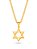 Corrente estrela de Davi - grumet - banhado a ouro 18k - Imagem 1