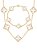 Conjunto trevos brancos - colar e pulseira - banhado a ouro 18k - Imagem 1