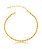 Pulseira feminina Cordão Baiano 3 mm - banhado a ouro 18k - Imagem 2