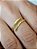Anel Fio Liso  - banhado a ouro 18k - Imagem 2