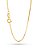 Colar feminino Veneziana 1,2 mm - fecho tradicional - banhado a ouro 18k - Imagem 1