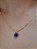 Colar azul royal ponto de luz - banhado a ouro 18k - Imagem 3