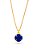 Colar azul royal ponto de luz - banhado a ouro 18k - Imagem 1