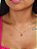 Colar rosa ponto de luz - banhado a ouro 18k - Imagem 2