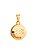 Pingente signo Aquário - banhado a ouro 18k - Imagem 1