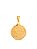 Pingente medalha menina TEA autismo - banhado a ouro 18k - Imagem 1