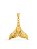 Pingente Rabo de Baleia - banhado a ouro 18k - Imagem 1