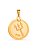Pingente medalha Exu preto - banhado a ouro 18k - Imagem 2