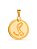 Pingente medalha Nanã roxo - banhado a ouro 18k - Imagem 2